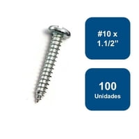 Anclajes - Roscalata Cabeza Binding Zincado #10 X 1.1/2"" 100Un.