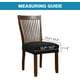 thumbnail image 3 of 2 fundas elásticas de licra para asiento de silla de comedor, fundas de cojín para sillas de cocina, extraíbles y lavables., 3 of 8