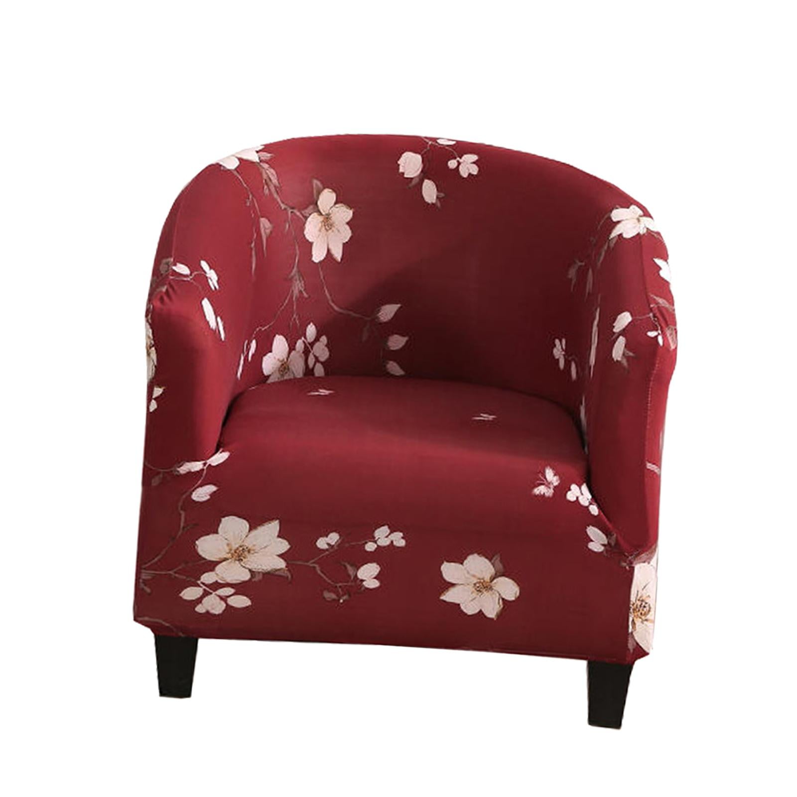 Bothyi - Fundas Para Sillas De Bañera De Poliéster Funda Para Sillón, Decoraciones Para El Hogar Para Sala De Estar, Bar Rojo