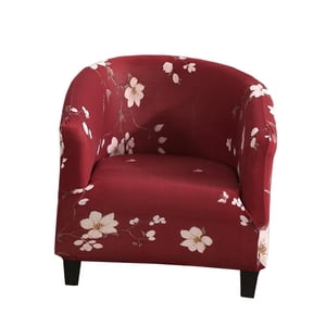 Bothyi - Fundas Para Sillas De Bañera De Poliéster Funda Para Sillón, Decoraciones Para El Hogar Para Sala De Estar, Bar Rojo