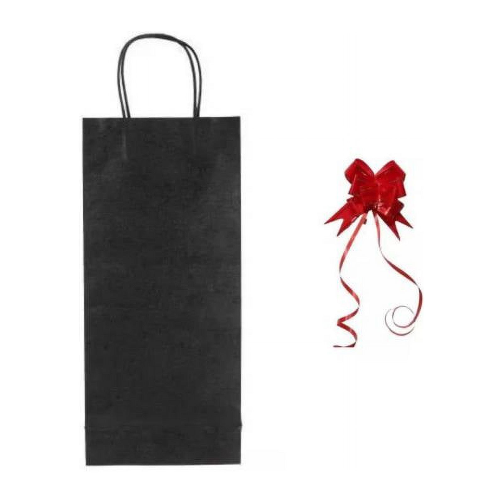 De Gaune - Bolsa De Papel Para Vino + Cinta De Regalo Rojo :12 Unidades