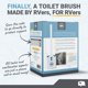 thumbnail image 5 of Escobilla de baño Unique Compact Silicone RV con soporte de pared, 5 of 5