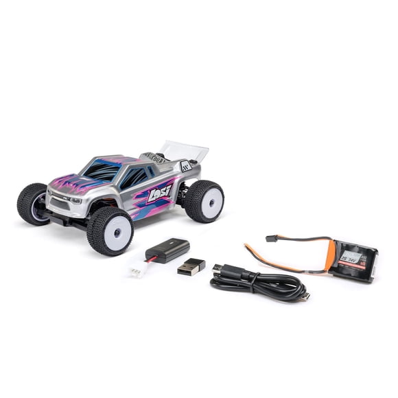 Coche teledirigido Losi Micro-T 1/28 2WD Silver RTR 25 min 13 mph