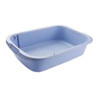 Magideal - Caja De Arena Para Mascotas, Inodoro De Fácil Limpieza, Inodoro Profundo, Caja De Arena Abierta De Lados Altos Para Gatos Pequeños Y Medianos, , Azul 52X35X12Cm