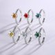 thumbnail image 2 of Anillos de Moissanita de Oro Blanco de 18K de 1 Uds para Mujer Regalo Color D Claridad VVS1 Anillos de Diamante Anillo de Plata Esterlina 925 Joyería Anillos de Compromiso de Moissanita con, 2 of 6