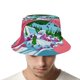 thumbnail image 4 of Navidad Bienvenido a Whoville Sombrero bucket para adultos, gorra de protección solar, sombrero de pescador plegable para viajes al aire libre, pesca y actividades de verano, 4 of 6