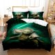 thumbnail image 1 of Cartoon 3d Yoda Bedding Set Yoda Baby Quilt Duvet Cover Pillowcase Bed Set For children and adults Bed Sheets, 1 of 5