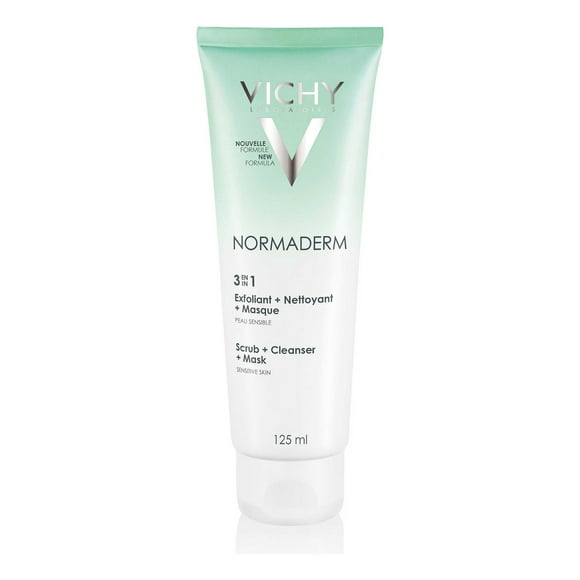 Vichy Normaderm, Exfoliante, Limpiador Y Mascarilla 125 Ml