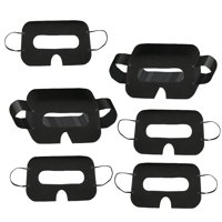 Magideal - 100X Máscaras Faciales Desechables Universales Cubierta Para Los Ojos Suave Y Cómoda Máscara Para Auriculares Máscara Máscaras Para Los Ojos, Negro