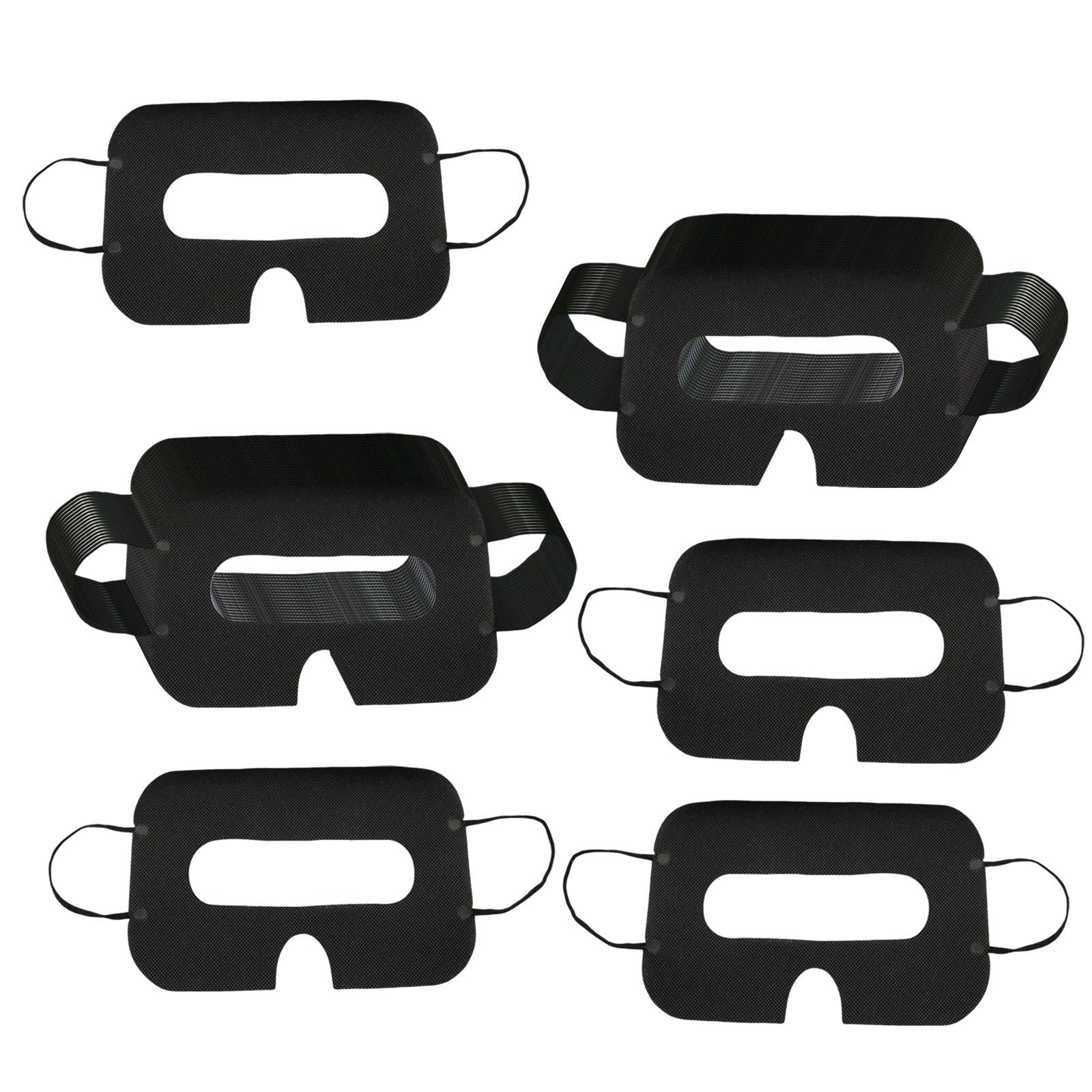 Magideal - 100x Máscaras Faciales Desechables Universales Cubierta Para Los Ojos Suave Y Cómoda Máscara Para Auriculares Máscara Máscaras Para Los Ojos, Negro