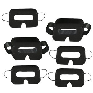 Magideal - 100X Máscaras Faciales Desechables Universales Cubierta Para Los Ojos Suave Y Cómoda Máscara Para Auriculares Máscara Máscaras Para Los Ojos, Negro