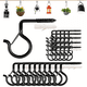 thumbnail image 1 of 20/36pcs Q Hooks, Screw Hooks For Outdoor Lamp Posts, Christmas Lamp Posts, String Plants, Fairy Lights, Multi-purpose: For Hanging Plants, Chandeliers, Potted Plants, Birdhouses, Wind Chime Party Dec, 1 of 4