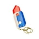 thumbnail image 3 of Juguete Impreso 3D Del Cuchillo De La Persona Agitada Con Los Regalos De Los Adultos De Los Niños Del Cuchillo De La Zanahoria De Los Llaveros Blanco Y Azul, 3 of 3