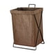 thumbnail image 1 of Cesta De Lavandería Plegable Bolsa De Lavandería Grande Para El Lavadero Del Hogar Dormitorio Sin Tapa Marrón, 1 of 5