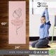 thumbnail image 3 of Esterilla de yoga Gaiam Kids con estampado de bailarina, 60 x 24 cm, para niños de 5 a 8 años, 3 of 5