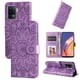 thumbnail image 1 of Funda tipo cartera FOXDOCK para OPPO Reno 5 Lite , diseño girasol en relieve, cuero PU, cierre magnético, soporte y tarjetero, 1 of 5