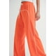 thumbnail image 4 of Saronite Pantalones Largos de Algodón con Cintura con Cordón Ajustable, Color Naranja (para Mujer), 4 of 5