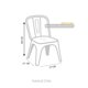 thumbnail image 2 of Pack 2 Sillas Infantil Estilo Tolix - Blanco, 2 of 3