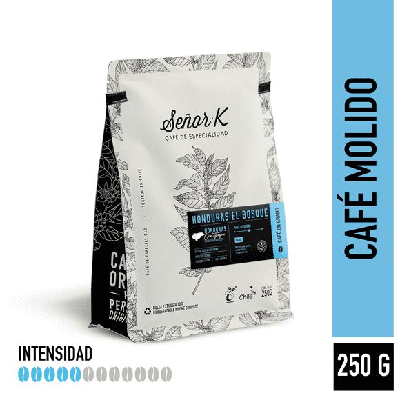 Café Molido Tueste Medio Señor K Honduras El Bosque 250g