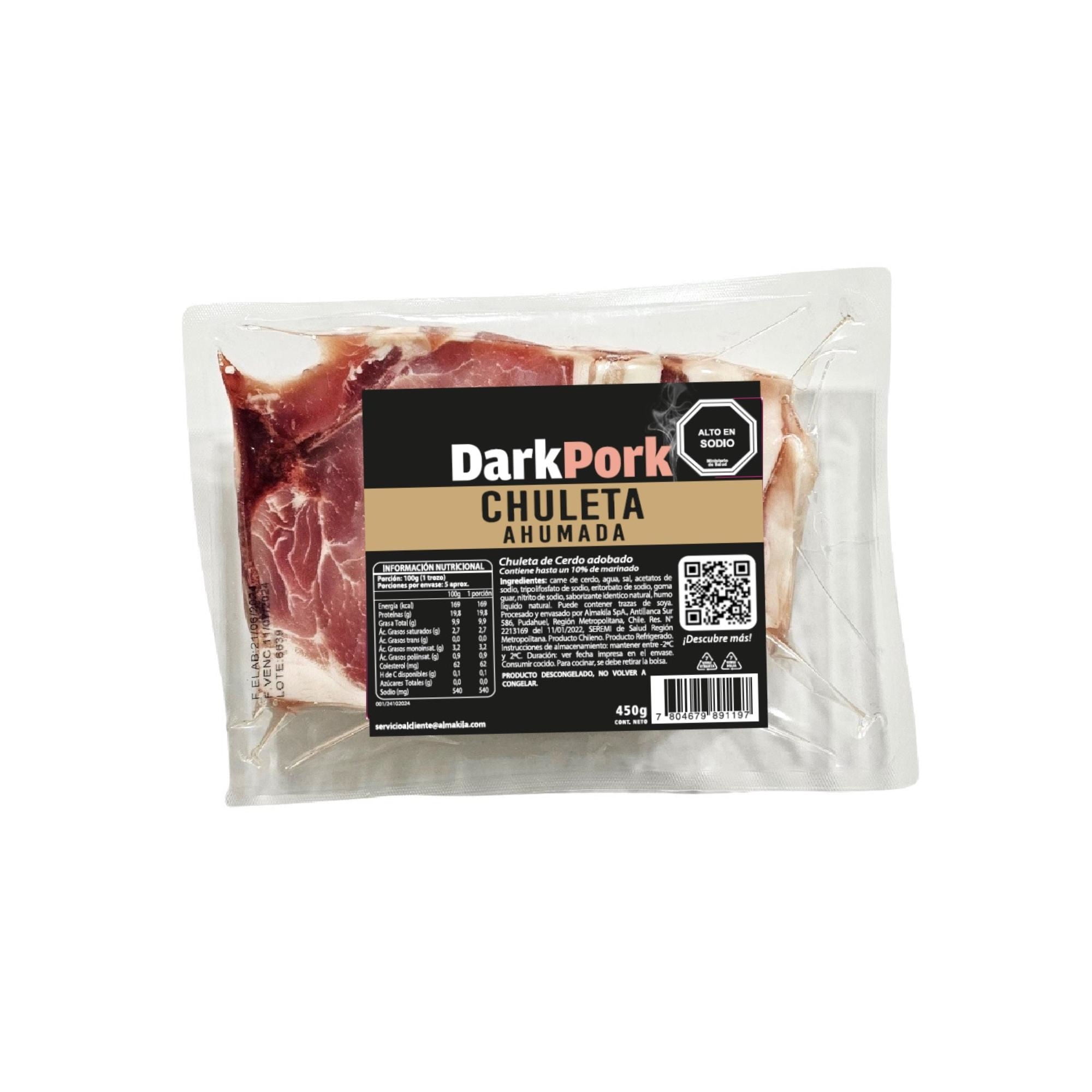 Chuleta De Cerdo Ahumada 450 g Dark Pork