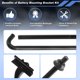 thumbnail image 4 of Kit de Sujeción de Batería OE 74404-35140 para Toyota 4Runner 1996-2002 Kit de Montaje de Batería para Toyota Tacoma 1995-2004 con Pernos en J y Tuercas de Acero Inoxidable 304, 4 of 7