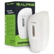 thumbnail image 1 of Dispensador de jabón Alpine, manual, montaje en pared, 800 ml, capacidad, color blanco, 1 of 9
