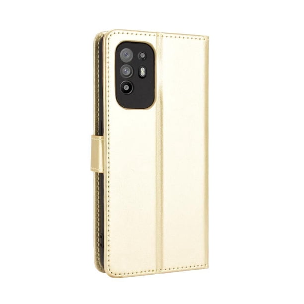 Funda tipo libro para OPPO A94 5G/Reno 5Z 5G, cartera todo‑en‑uno, funda multifuncional con tarjetero y correa de muñeca desmontable