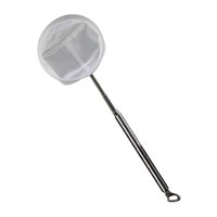 Ioensy - Red Para Peces De Acuario, Red Para Lodos, Comida Retráctil, Fuerte, Telescópica, Para Estanque, Círculo Pequeño