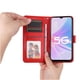 thumbnail image 2 of Funda tipo cartera FOXDOCK para OPPO A78 5G , diseño girasol en relieve, cuero PU, cierre magnético, soporte y tarjetero, 2 of 5