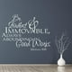 thumbnail image 2 of Decomural Be Steadfast And Immovable Bible Verse WS-15148, 2 of 2