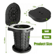 thumbnail image 2 of Inodoro Portátil Plegable Para Camping - Soporta 180kg Negro, 2 of 7