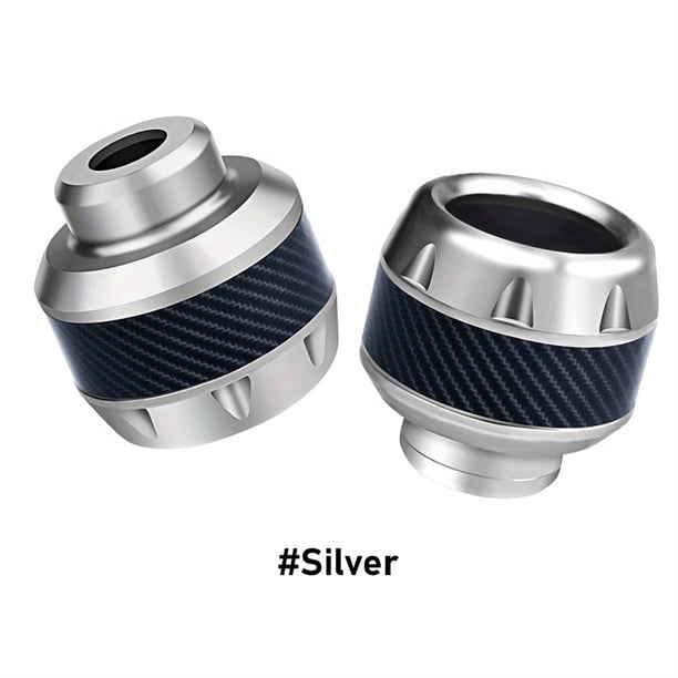 2pcs/set Universal Motorcycle Frame Slider Aluminum Alloy Front Fork Cup Falling Crush Protector Carbon Fiber For Motorbike Scooter