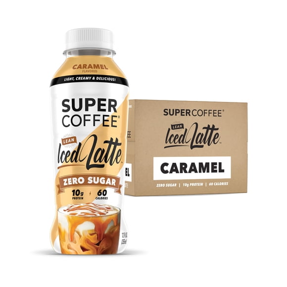 Keto Protein Coffee SUPER COFFEE Caramel, 355 ml, paquete de 12