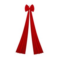 Bothyi - Lazo Navideño Grande Para El Hogar, Vacaciones, Ventana, Festival, Manualidades, Decoraciones Navideñas, Rojo