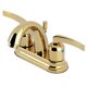 thumbnail image 1 of Llave para lavabo Kingston Brass KB8612EFL de 4" con montaje central en latón pulido, 1 of 5