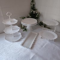 Ventitas Candy Bar - Set 4 Piezas Candy Bar (Porta Torta, Porta Cupcake, Bandeja)