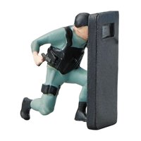 Magideal - 1/64 Policías Figura Modelo Colecciones Trenes Arquitectura Escala S Diorama Escenografía Verde