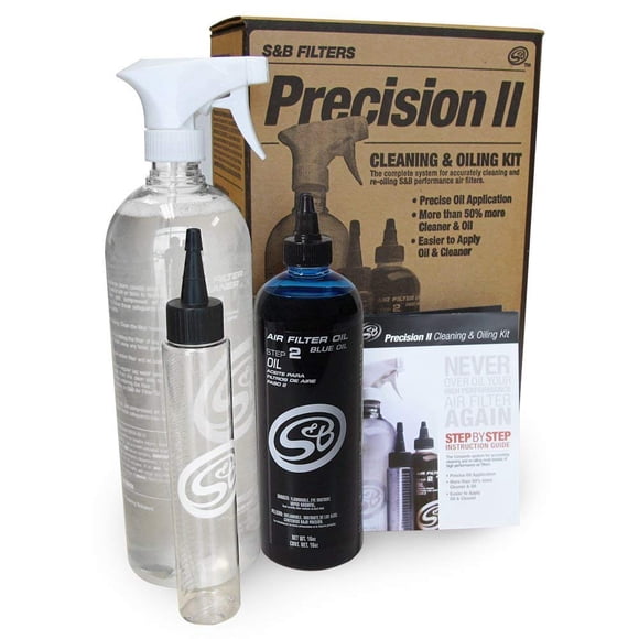 Kit de Limpieza y Aceite S&B Filters Precision II (Aceite Azul)