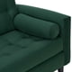 thumbnail image 3 of Sofa Retro 3 Cuerpos Felpa Verde Botella, 3 of 6