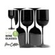thumbnail image 5 of Juego de 25 copas de vino negras de plástico, elegantes, con tallo, 12 onzas, 5 of 5