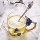 thumbnail image 2 of Tazas de café de vidrio transparente sin plomo con diseño de mariposa y flor esmaltada, taza de té con cuchara de acero, regalos personalizados para mujeres, esposas, mamás, niñas, maestras, amigas, c, 2 of 7