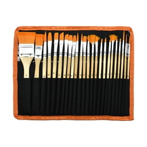 Bothyi - 24X Pinceles Para Pintura Acrílica Para Niños Adultos Artista Óleo Acuarela