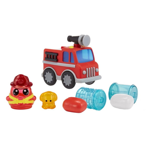 Camión De Bomberos Y Bombero De Playset Dohkins