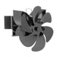 thumbnail image 4 of Ventilador De Estufa Colgante Para Chimenea Alimentado Por Calor De 6 Aspas Para Quemador De Madera/registro Negro, 4 of 5