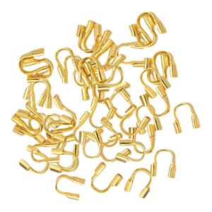 Bothyi - 100 Uds. De Protectores De Alambre, Bucles, Protector De Cable De Alambre Para Fabricación De Joyas, Colgante Diy