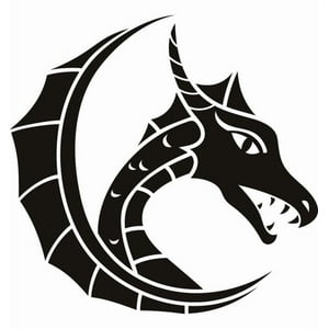Rienda Libre Graphics - Decomural Dragon Head Fantasy Ws-18070