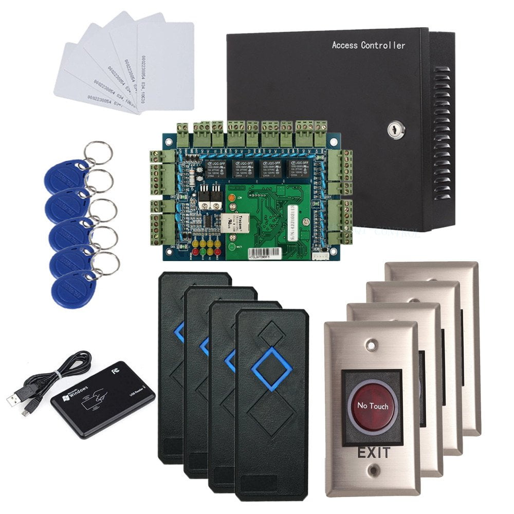 Kit De Control De Acceso De Seguridad Mengqi-control 4 Puertas Ip