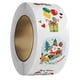 thumbnail image 5 of 500 Uds. Rollo de pegatinas navideñas, pegatinas bonitas para sobres, pegatinas navideñas de 1 pulgada para manualidades DIY, decoración navideña para Estilo A, 5 of 5