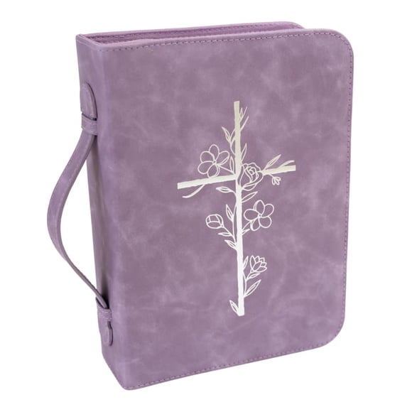 Funda para Biblia LANDORA & LEAF Grande en Púrpura, Cuero PU