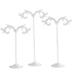 thumbnail image 2 of 3x Iron T Bar Earring Necklace Jewelry Display Stand Rack White-Wave, 2 of 3